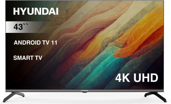 Телевизор LED Hyundai 43" H-LED43BU7006 Android TV Frameless Metal черный 4K Ultra HD 60Hz DVB-T DVB-T2 DVB-C DVB-S DVB-S2 USB WiFi Smart TV Телевизор LED Hyundai 43" H-LED43BU7006 Android TV Frameless Metal черный 4K Ultra HD 60Hz DVB-T DVB-T2 DVB-C DVB-S DVB-S2 USB WiFi Smart TV