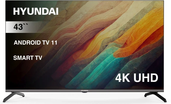 Телевизор LED Hyundai 43" H-LED43BU7006 Android TV Frameless Metal черный 4K Ultra HD 60Hz DVB-T DVB-T2 DVB-C DVB-S DVB-S2 USB WiFi Smart TV Телевизор LED Hyundai 43" H-LED43BU7006 Android TV Frameless Metal черный 4K Ultra HD 60Hz DVB-T DVB-T2 DVB-C DVB-S DVB-S2 USB WiFi Smart TV
