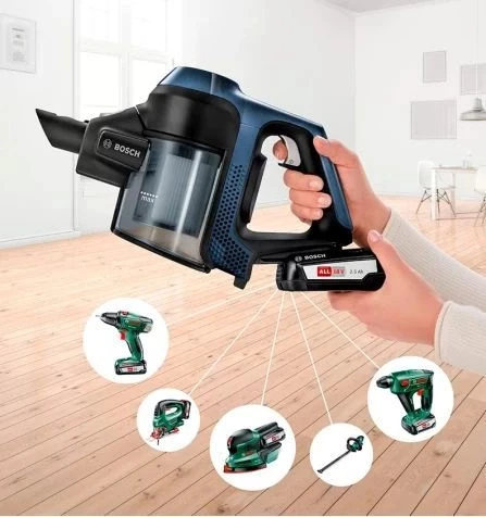 Пылесос Bosch Unlimited 6 BCS611P4A черный/синий Пылесос Bosch Unlimited 6 BCS611P4A черный/синий