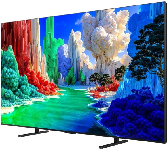 Телевизор QLED TCL 55" 55A400 (2026) Slim черный 4K Ultra HD 144Hz MEMC DVB-T DVB-T2 DVB-C DVB-S DVB-S2 USB WiFi Smart TV