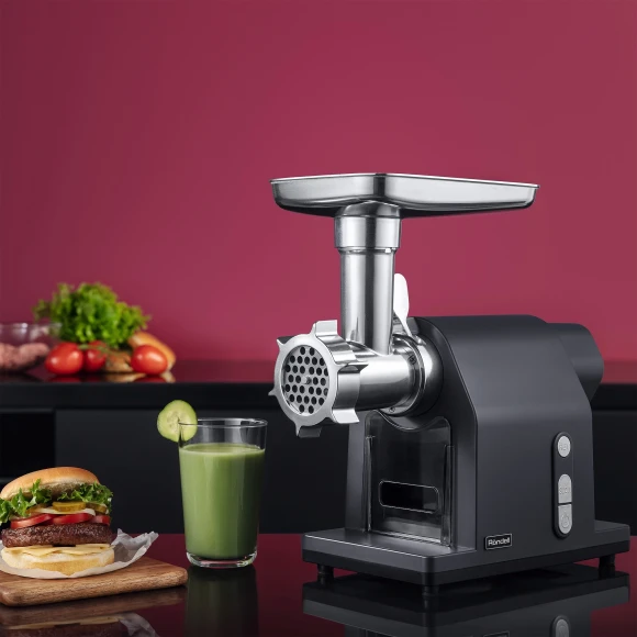 Мясорубка Rondell RDE-1452 2000Вт графит/серебристый