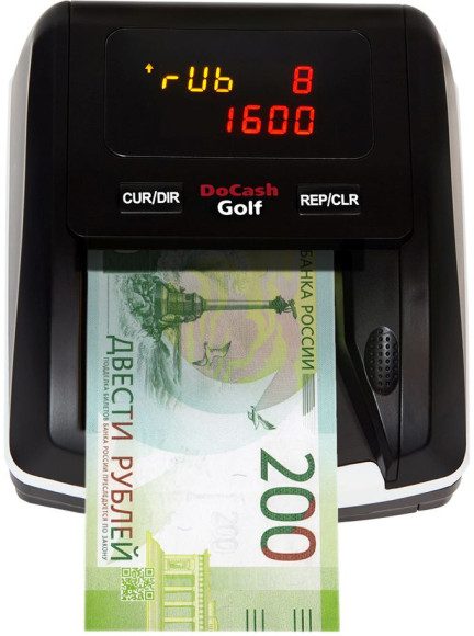 Детектор банкнот DoCash Golf 12953/29135 автоматический рубли АКБ
