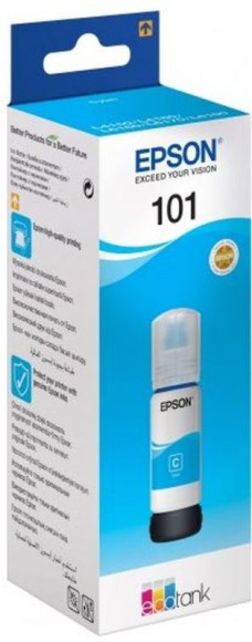 Чернила Epson 101 C13T03V24A голубой 70мл для Epson L4150/L4160/L6160/L6170 Чернила Epson 101 C13T03V24A голубой 70мл для Epson L4150/L4160/L6160/L6170