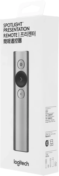 Презентер Logitech Spotlight Radio USB (30м) серый