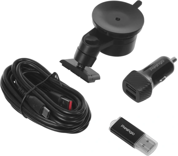 Видеорегистратор Prestigio RoadRunner 460W черный 5Mpix 1440x2560 1440p 140гр. Mstar SSC8629Q