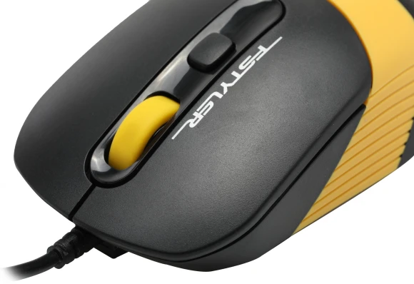 Клавиатура + мышь A4Tech Fstyler F1110 клав:черный/желтый мышь:черный/желтый USB Multimedia (F1110 BUMBLEBEE)