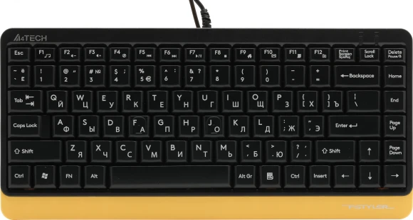Клавиатура + мышь A4Tech Fstyler F1110 клав:черный/желтый мышь:черный/желтый USB Multimedia (F1110 BUMBLEBEE)