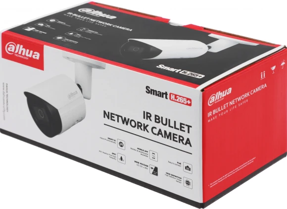 Камера видеонаблюдения IP Dahua DH-IPC-HFW2230S-S-0360B-S2(QH3) 3.6-3.6мм цв. корп.:белый (DH-IPC-HFW2230SP-S-0360B-S2)