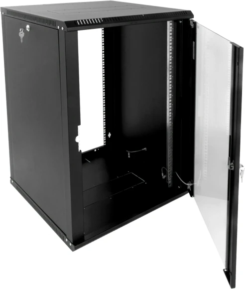 Шкаф коммутационный ЦМО (ШРН-Э-18.350-9005) настенный 18U 600x350мм пер.дв.стекл 85кг черный 300мм 22.14кг 180град. 878мм IP20 сталь Шкаф коммутационный ЦМО (ШРН-Э-18.350-9005) настенный 18U 600x350мм пер.дв.стекл 85кг черный 300мм 22.14кг 180град. 878мм IP20 сталь