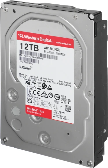 Жесткий диск WD SATA-III 12TB WD120EFGX NAS Red Plus (7200rpm) 512Mb 3.5"