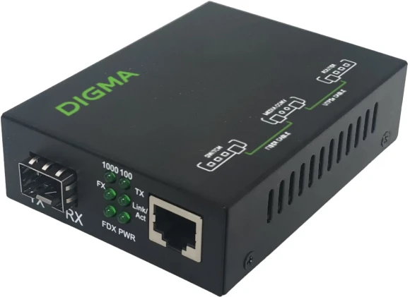 Медиаконвертер Digma DMC-1G35-20AL