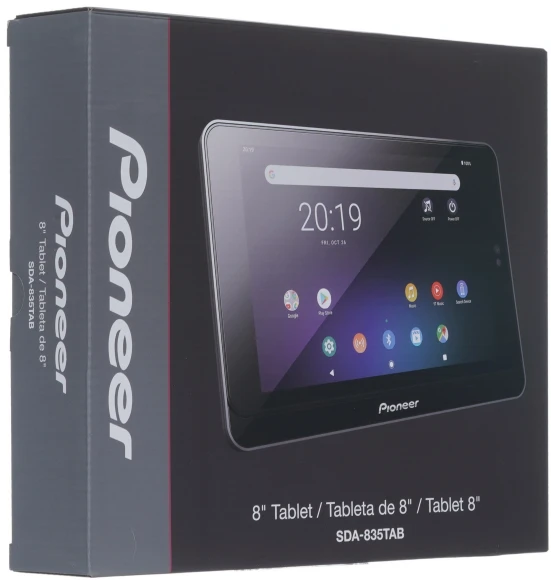 Автомагнитола Pioneer SDA835Tab+T20BT 2DIN 4x50Вт v4.2 USB 2.0 AUX 2048Mb DSP Android 9 8" WiFi 3 RDS