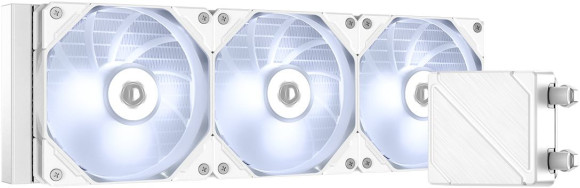 Система водяного охлаждения ID-Cooling Dashflow 360 Basic Soc-AM5/AM4/1151/1200/2066/1700 белый 4-pin 15.2-35.2dB Al+Cu 350W Ret (DASHFLOW 360 BASIC WHITE)