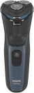 Бритва роторная Philips Series 3000 S3144/00 реж.эл.:3 питан.:аккум. черный/синий