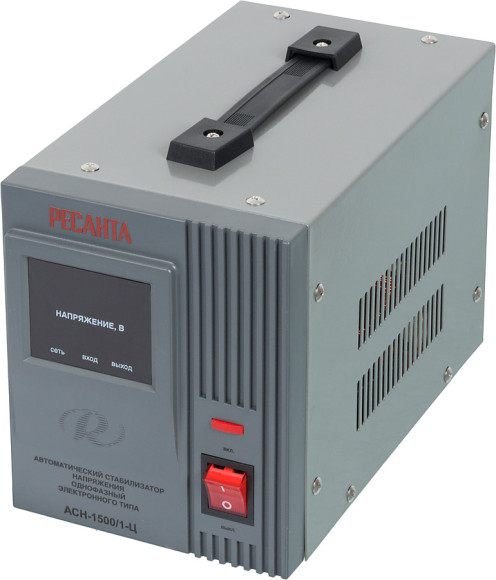 Стабилизатор напряжения Ресанта АСН-1500/1-Ц однофазный серый (63/6/3)
