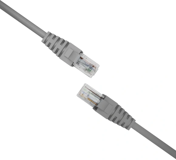 Патч-корд NTSS NTSS-PC-UTP-RJ45-5e-2.0-LSZH-GY UTP RJ-45 вил.-вилка RJ-45 кат.5E 2м серый LSZH 26AWG