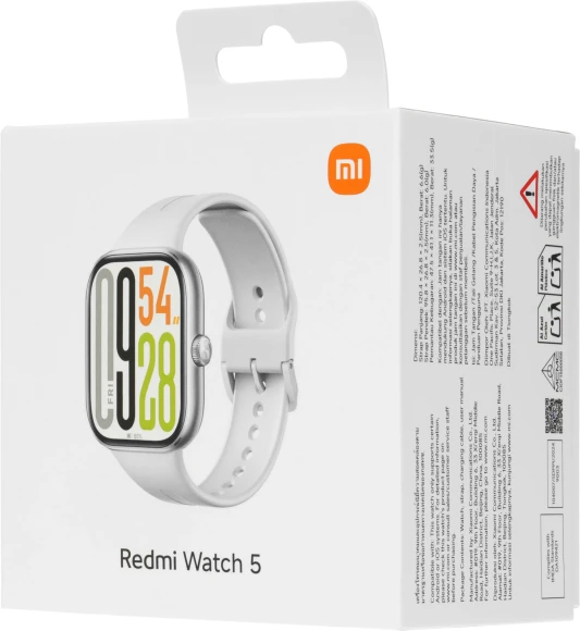 Смарт-часы Xiaomi Redmi Watch 5 2.07" AMOLED корп.серебристый рем.серый разм.брасл.:135-205мм (BHR9381GL) Смарт-часы Xiaomi Redmi Watch 5 2.07" AMOLED корп.серебристый рем.серый разм.брасл.:135-205мм (BHR9381GL)