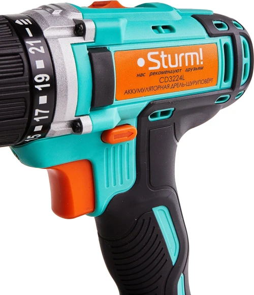 Дрель-шуруповерт Sturm! CD3224L аккум. патрон:быстрозажимной (кейс в комплекте)