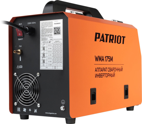 Сварочный полуавтомат Patriot WMA 175 M инвертор MIG-MAG/ММА 6.7кВт Сварочный полуавтомат Patriot WMA 175 M инвертор MIG-MAG/ММА 6.7кВт