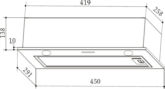 Вытяжка встраиваемая Weissgauff Box 455 Inox нержавеющая сталь управление: кнопочное (1 мотор) Вытяжка встраиваемая Weissgauff Box 455 Inox нержавеющая сталь управление: кнопочное (1 мотор)