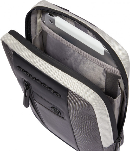 Сумка Piquadro Brief2 Special CA3084BR2S/GRN серая/черная нейлон/натур.кожа