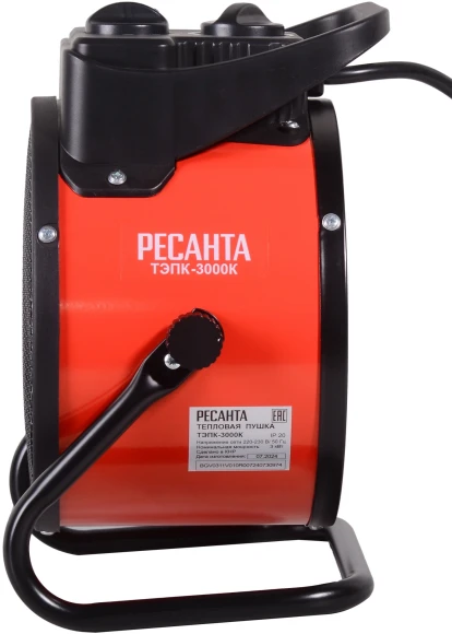 Тепловая пушка электрическая Ресанта ТЭПК-3000K 3000Вт красный