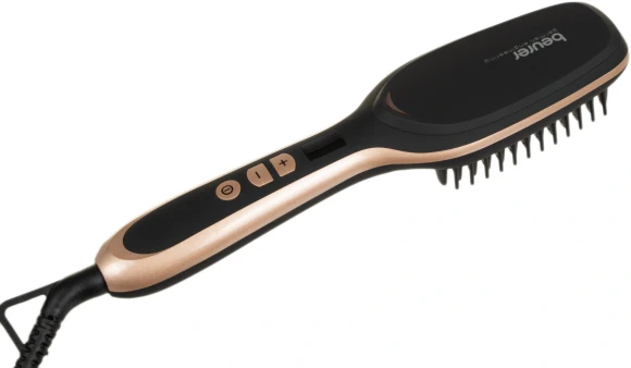 Расческа-выпрямитель Beurer HS60 45Вт черный макс.темп.:200С покрытие:керамическое (591.10)