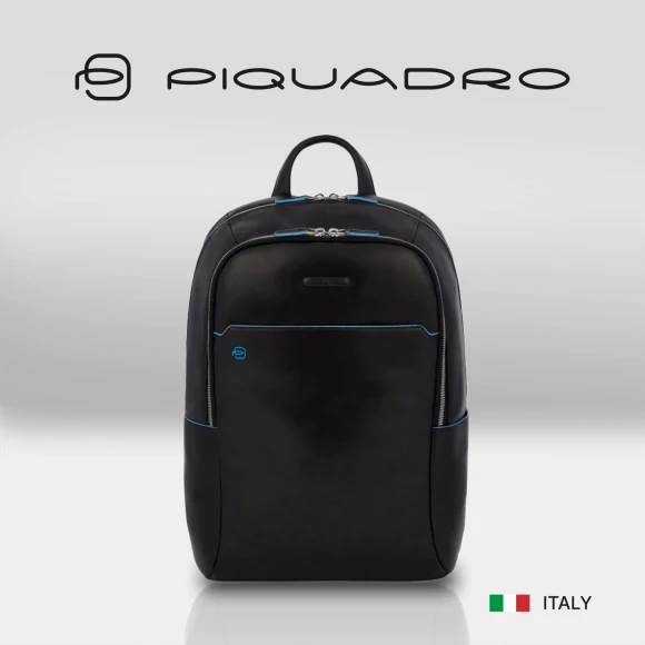 Рюкзак Piquadro Blue Square CA4762B2/N черный кожа Рюкзак Piquadro Blue Square CA4762B2/N черный кожа