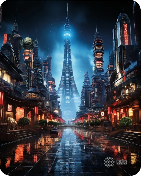 Коврик для мыши Cactus City 300x250x3мм (CS-MPC-D05M) Коврик для мыши Cactus City 300x250x3мм (CS-MPC-D05M)