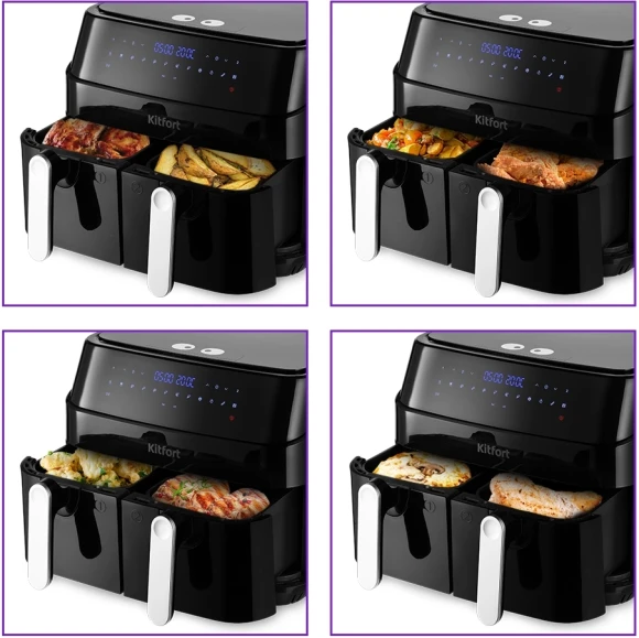 Аэрогриль Kitfort КТ-2250 9л 1750Вт черный