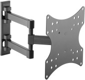 Кронштейн для телевизора Ultramounts UM867 черный 23"-42" макс.20кг настенный поворот и наклон Кронштейн для телевизора Ultramounts UM867 черный 23"-42" макс.20кг настенный поворот и наклон