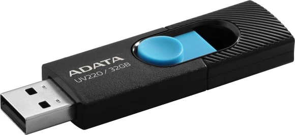Флеш Диск A-Data 32Gb UV220 AUV220-32G-RBKBL USB2.0 черный/синий Флеш Диск A-Data 32Gb UV220 AUV220-32G-RBKBL USB2.0 черный/синий