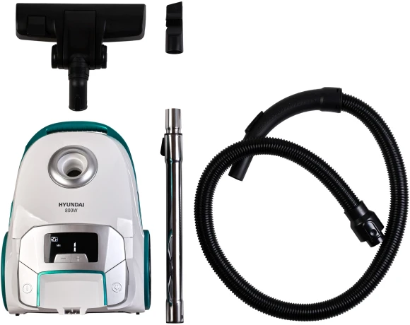 Пылесос Hyundai HYV-B4050 800Вт белый/бирюзовый (в компл.:1мешок) Пылесос Hyundai HYV-B4050 800Вт белый/бирюзовый (в компл.:1мешок)