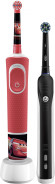 Набор электрических зубных щеток Oral-B Family Edition Pro 1 700+Kids Cars черный/красный Набор электрических зубных щеток Oral-B Family Edition Pro 1 700+Kids Cars черный/красный