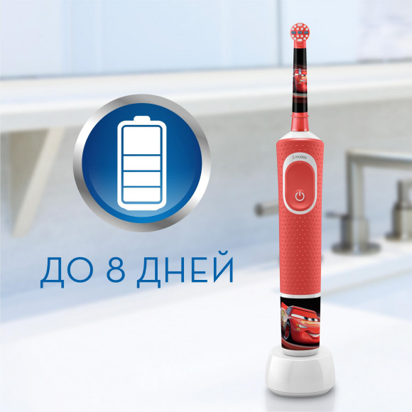 Набор электрических зубных щеток Oral-B Family Edition Pro 1 700+Kids Cars черный/красный Набор электрических зубных щеток Oral-B Family Edition Pro 1 700+Kids Cars черный/красный