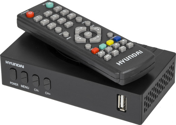 Ресивер DVB-T2 Hyundai H-DVB440 черный Ресивер DVB-T2 Hyundai H-DVB440 черный