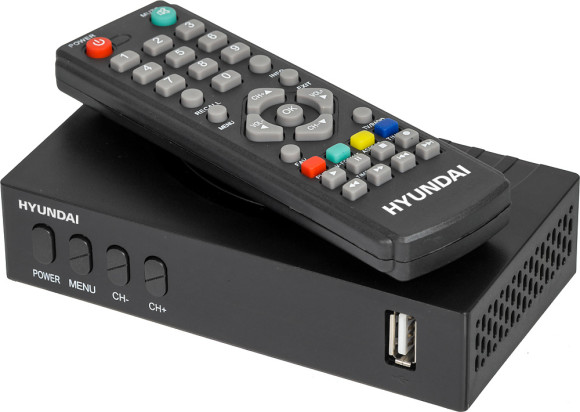 Ресивер DVB-T2 Hyundai H-DVB440 черный Ресивер DVB-T2 Hyundai H-DVB440 черный