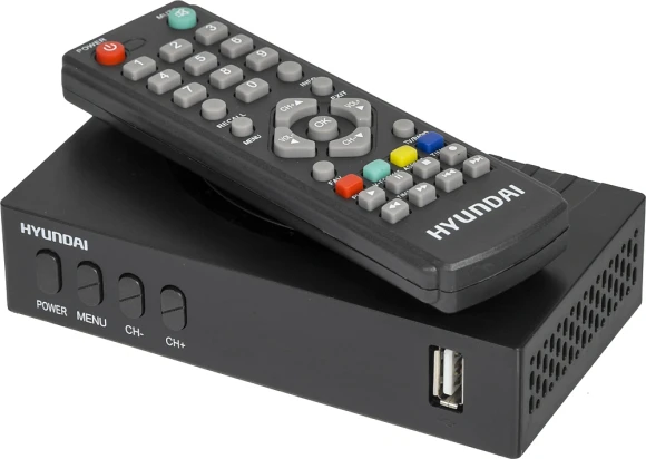 Ресивер DVB-T2 Hyundai H-DVB440 черный Ресивер DVB-T2 Hyundai H-DVB440 черный