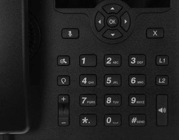 Телефон IP Dinstar C62UP черный