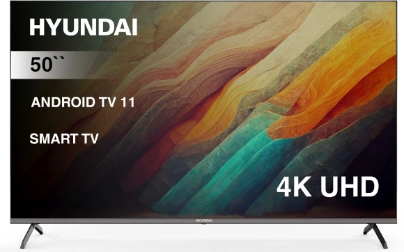 Телевизор LED Hyundai 50" H-LED50BU7006 Android TV Frameless Metal черный 4K Ultra HD 60Hz DVB-T2 DVB-C DVB-S DVB-S2 USB WiFi Smart TV Телевизор LED Hyundai 50" H-LED50BU7006 Android TV Frameless Metal черный 4K Ultra HD 60Hz DVB-T2 DVB-C DVB-S DVB-S2 USB WiFi Smart TV