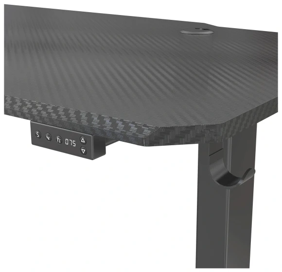 Стол для компьютера Cactus CS-EDL-GBK RGB электропривод столешница МДФ черный каркас черный 140x72x60см (CS-EDL-GBK)