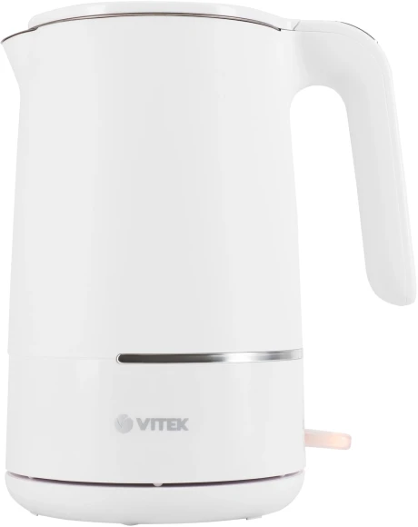 Чайник электрический Vitek VT-1104 1.5л. 2200Вт белый корпус: металл/пластик Чайник электрический Vitek VT-1104 1.5л. 2200Вт белый корпус: металл/пластик