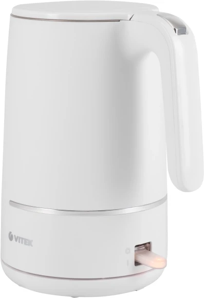 Чайник электрический Vitek VT-1104 1.5л. 2200Вт белый корпус: металл/пластик Чайник электрический Vitek VT-1104 1.5л. 2200Вт белый корпус: металл/пластик