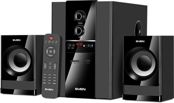 Колонки Sven MS-1821 2.1 черный 40Вт BT Колонки Sven MS-1821 2.1 черный 40Вт BT