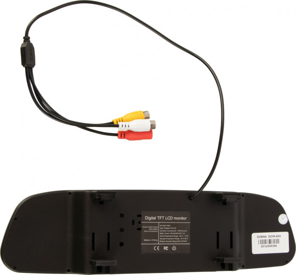 Зеркало заднего вида с монитором Digma DCM-434 4.3" 16:9 480x272 2.5Вт Зеркало заднего вида с монитором Digma DCM-434 4.3" 16:9 480x272 2.5Вт