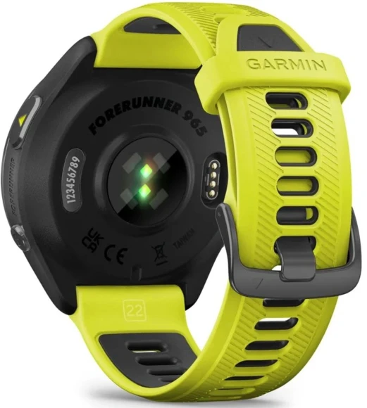 Смарт-часы Garmin Forerunner 965 47мм 1.4" AMOLED корп.черный рем.черный/серый разм.брасл.:135-205мм (010-02809-10)