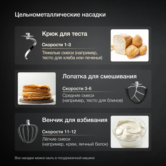 Миксер планетарный Hyundai Select HYM-S8551 1600Вт серебристый Миксер планетарный Hyundai Select HYM-S8551 1600Вт серебристый