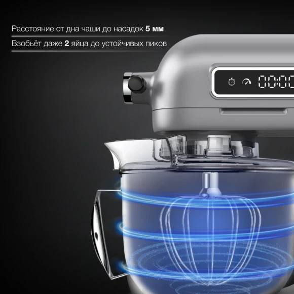 Миксер планетарный Hyundai Select HYM-S8551 1600Вт серебристый Миксер планетарный Hyundai Select HYM-S8551 1600Вт серебристый