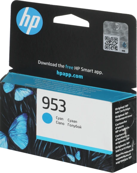 Картридж струйный HP 953 F6U12AE голубой (700стр.) для HP OJP 8710/8715/8720/8730/8210/8725