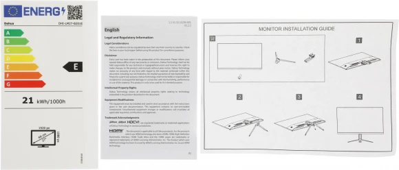 Монитор Dahua 27" DHI-LM27-B201E черный IPS LED 7ms 16:9 HDMI матовая 1000:1 300cd 178гр/178гр 1920x1080 100Hz VGA DP FHD 4.12кг Монитор Dahua 27" DHI-LM27-B201E черный IPS LED 7ms 16:9 HDMI матовая 1000:1 300cd 178гр/178гр 1920x1080 100Hz VGA DP FHD 4.12кг